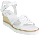 Comfort Wedge Leather Shoe - White